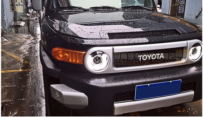 Автомобильный Стайлинг светодиодный HID Rio светодиодный чехол для фары для Toyota FJ Cruiser 2007- Биксеноновые линзы ближнего света