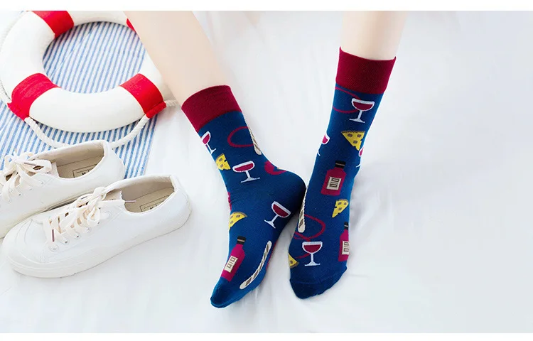 SP& CITY Ins/Популярные Короткие Носки с рисунком фруктов хлопковые повседневные хипстерские счастливые женские носки в стиле хараджуку, винтажные носки унисекс