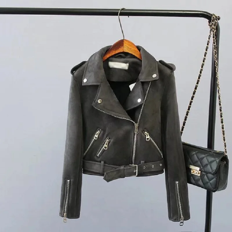 Lika Rulla, Топ бренд, S-XL, новая весенняя мода, яркие цвета, замшевая куртка для девушек, базовая уличная женская короткая куртка из искусственной кожи