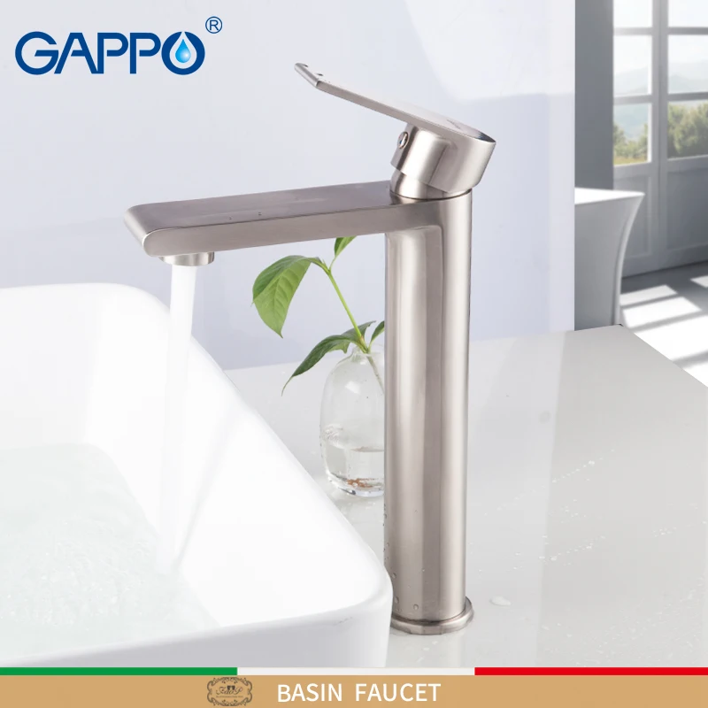 

GAPPO Tall basin faucets stainless steel bathroom sink faucet bathroom faucet mixer tap bathroom waterfall water tap torneira