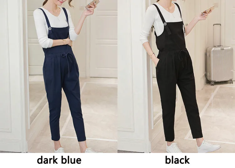linen maternity overalls
