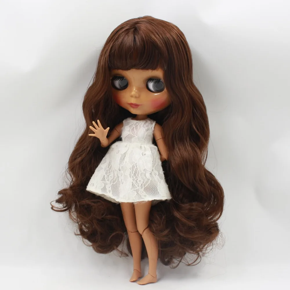 Кукла ICY DBS Blyth темно коричневые волосы для тела 1/6 30 см игрушка в подарок BL0312 с