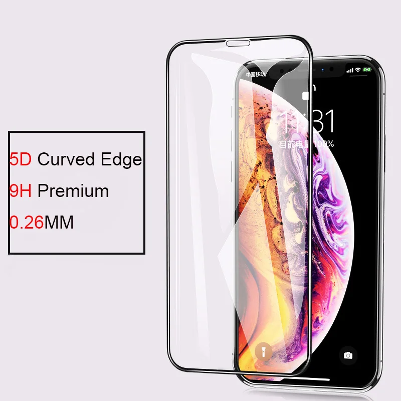 Для iPhone XS Max стекло для iPhone XR X 10 8 7 6s 6 Plus закаленное стекло 5D полное покрытие Защитное стекло для экрана протектор