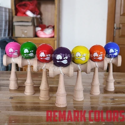 Горячая Детская игрушка шар Kendama деревянный Рождественский подарок игрушки для детей Детская игрушка фабрика PRO Высокое качество - Цвет: Smile color