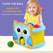 Деревянная игрушка с молотком для малышей, многофункциональные и яркие цвета Развивающие игрушки для детей дропшиппинг