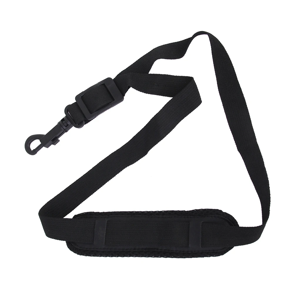 Black Adjustable  Nylon Padded Saxophone Sax Neck Strap with Plasitc Snap Hook