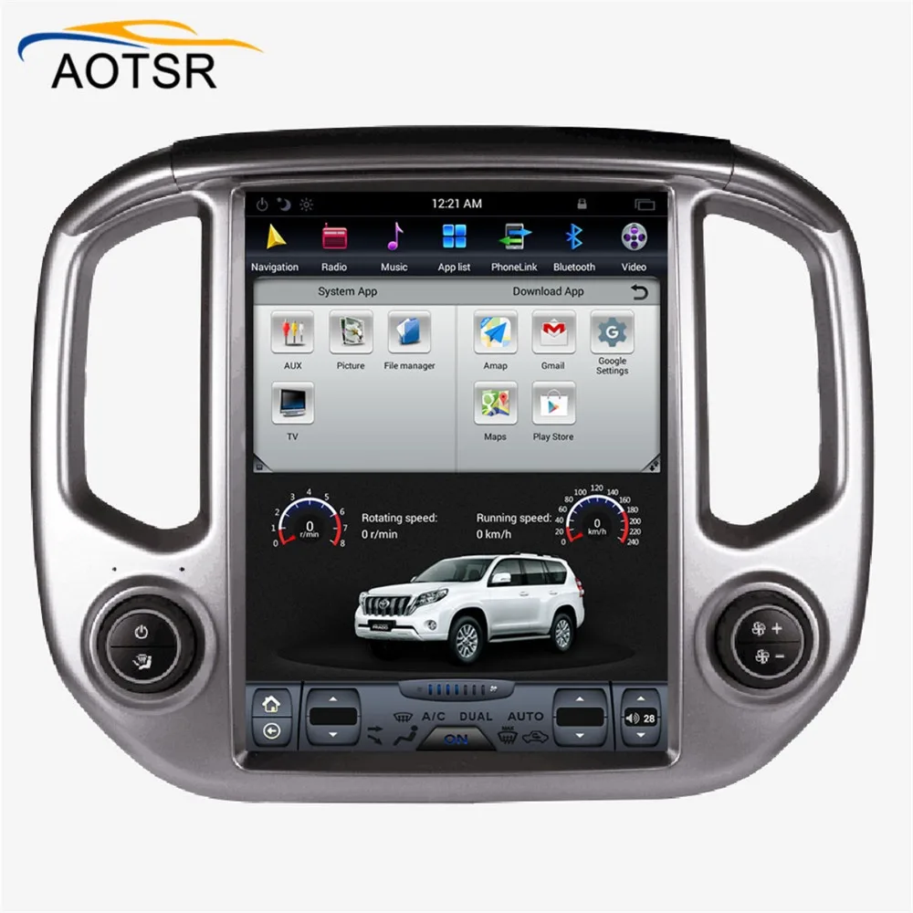 Автомобильный мультимедийный плеер Tesla style большой экран Android для Chevrolet Colorado/GMC CANYO