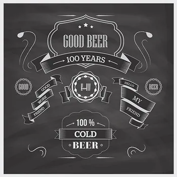 

Cold Beer Black Chalkboard Oktoberfest Photography Backgrounds Vinyl cloth High quality Computer printed wall backdrops