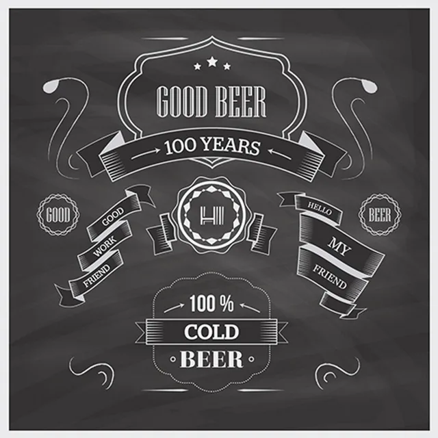 Oktoberfest Cerveja gelada do Quadro Negro Fotografia Fundos Computador impresso backdrops parede Vinil pano de Alta