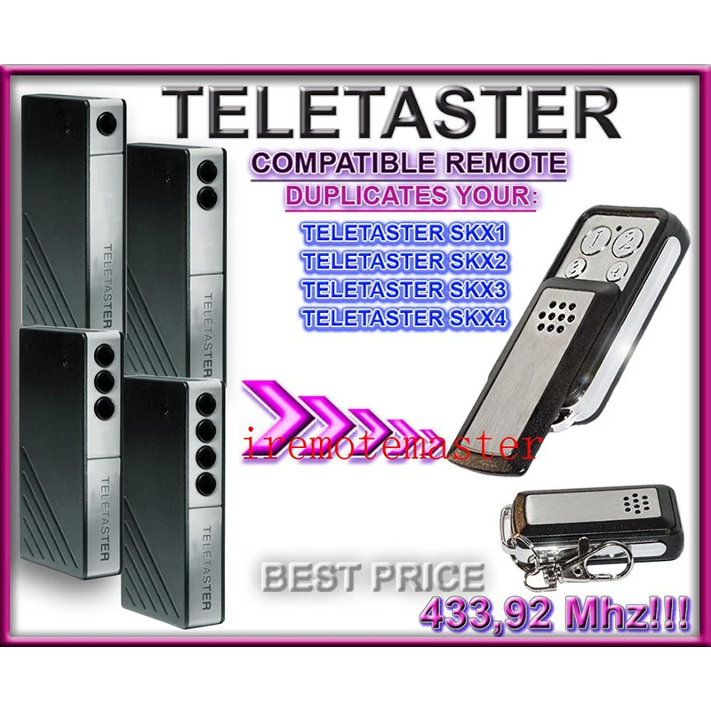 Передатчик Teletaster SKX1 SKX2 SKX3 SKX4 433 92 МГц запасной пульт дистанционного управления |