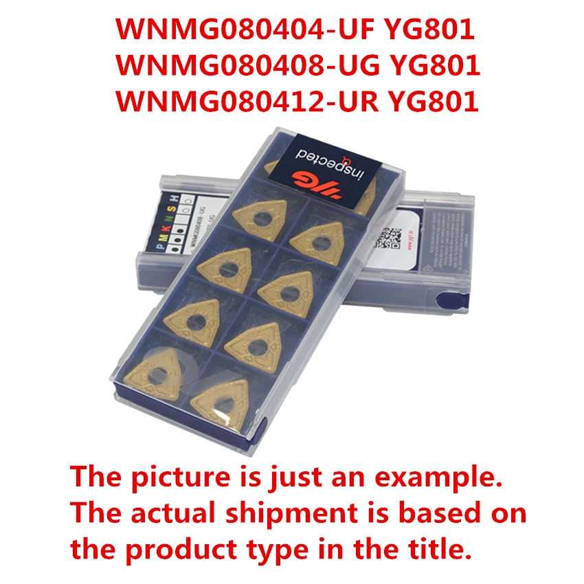 

WNMG080404-UF YG801 WNMG080408-UG YG801 WNMG080412-UR YG801 Korea YG-1 Carbide Inserts WNMG INSERTS