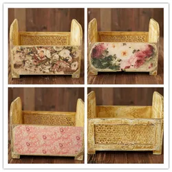 Newborn photography props retro vintage decal crib vintage hollow flowers photography accessory Newborn photography props retro vintage decal crib vintage hollow flowers photography accessory