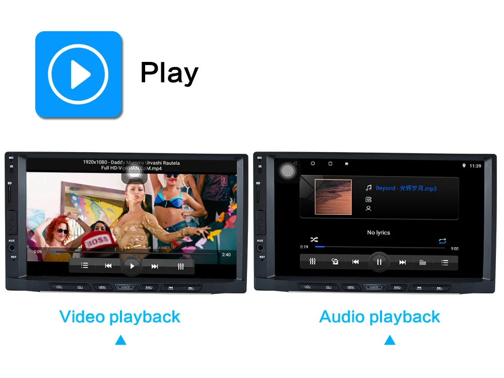 Discount Android 8.1 car multimedia player IPS display built-in navigation WIFI BT 8 core RAM4G / ROM32G or 2G + 16G car radio 2 DIN 3