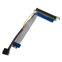 Гибкая PCI Express PCI-E 1x к 16x Powered Extender Райзер адаптера кабель