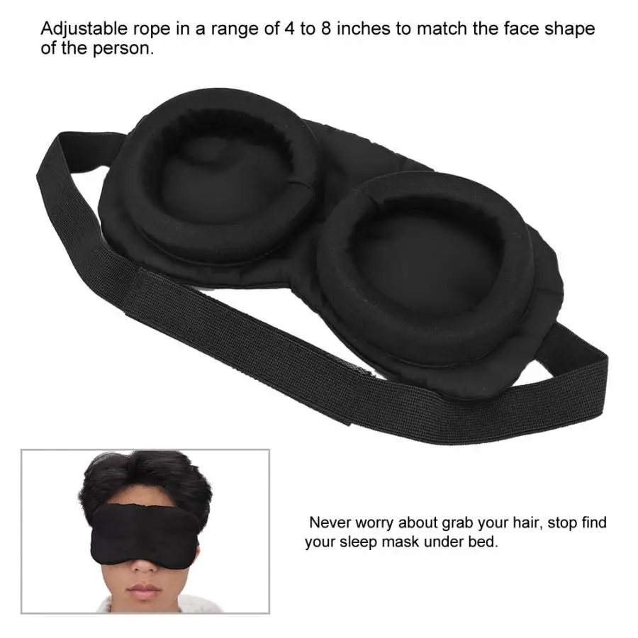 3D маска для сна натуральный спальный глаз маска-козырек для глаз оттенок покрытия повязка для глаз для женщин и мужчин мягкая портативная повязка на глаза для путешествий