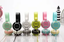 2016 U-9 Headphone with Mic for Iphone 5 5s 6 6plus girls stereo earphone storage bag mobile phone headset color headband