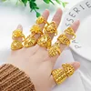 Buen valor 24K Gold Jelwery wedding gifts Ring Eternity Ring Charms Best Friend Gift Love Symbol p6w67L73
