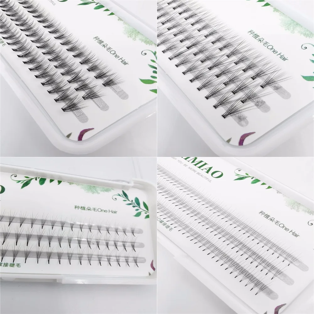 

6 Styles 1box big capacity 60 bundles Eyelash Extensions Thickness true Mink Strip Eyelashes Individual Lashes Natural Style
