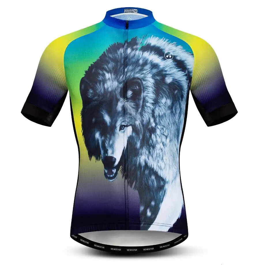 3D Roar Wolf велосипедная майка мужская Ropa Ciclismo с коротким рукавом велосипедная Одежда для езды на велосипеде летняя велосипедная одежда Maillot Ciclismo - Цвет: 8