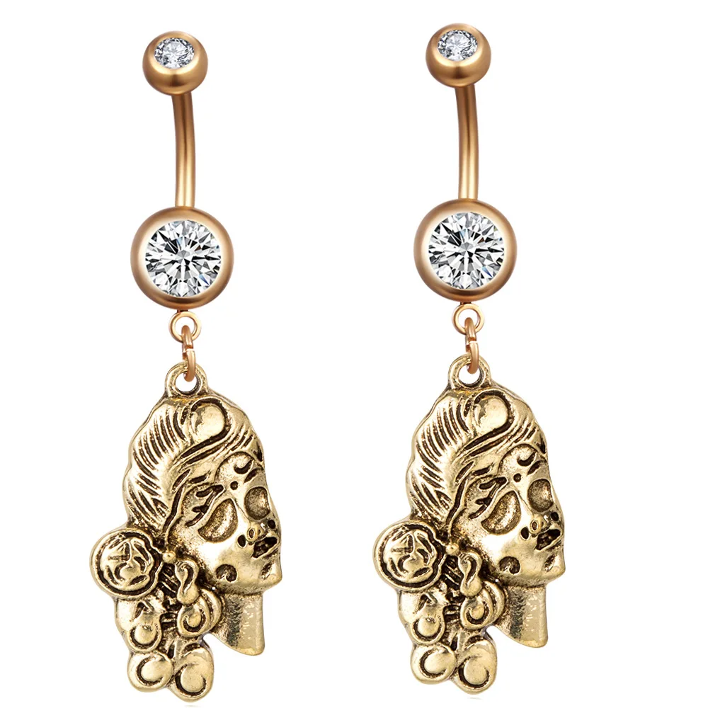 1PC Steel Silver Navel Piercing Belly Button Rings Piercing Nombril