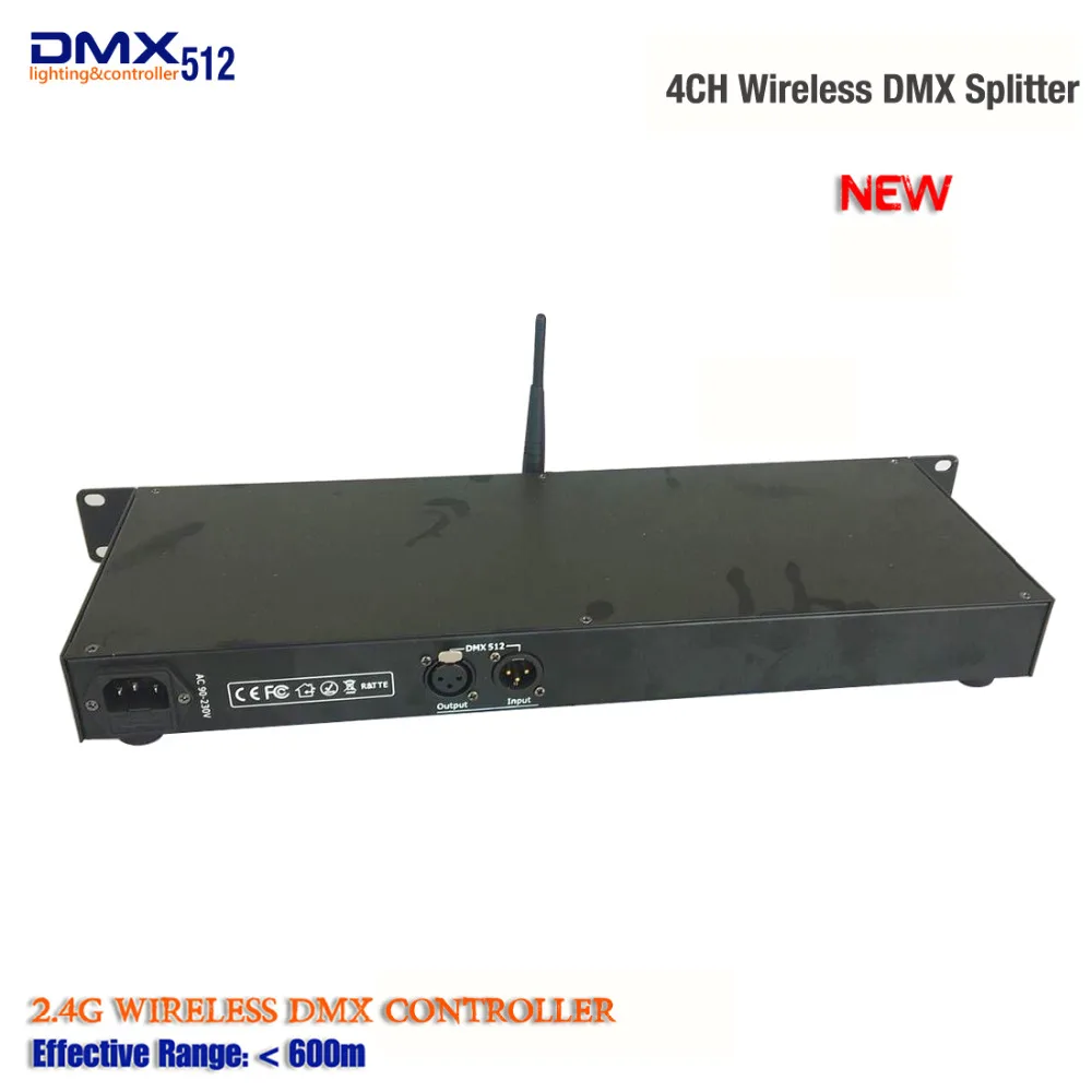 2,4G беспроводной Dmx приемник и 4CH ЖК-дисплей DMX сплиттер DMX512 светильник контроллер сценический светильник разделитель усилителя сигнала