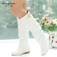 2015 Women Knee High Boots Vintage Low Thick Heel Spring Autumn Shoes Round Toe Less Platform Motorcycle Boots Big Size 34-43 цена 2015 Women Knee High Boots Vintage Low Thick Heel Spring Autumn Shoes Round Toe Less Platform Motorcycle Boots Big Size 34-43 цены онлайн