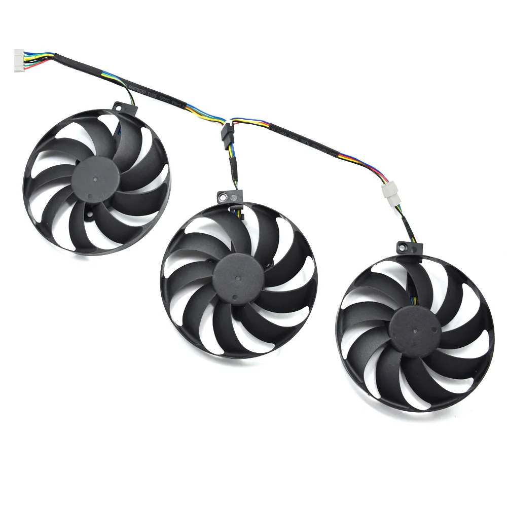 Кулер 88 мм T129215SU 6Pin RTX 2080TI GPU карты вентиляторы для ASUS ROG STRIX GeForce RTX 2080 RTX 2080 Ti A8G A11G игровая Карта - Цвет лезвия: 1 set