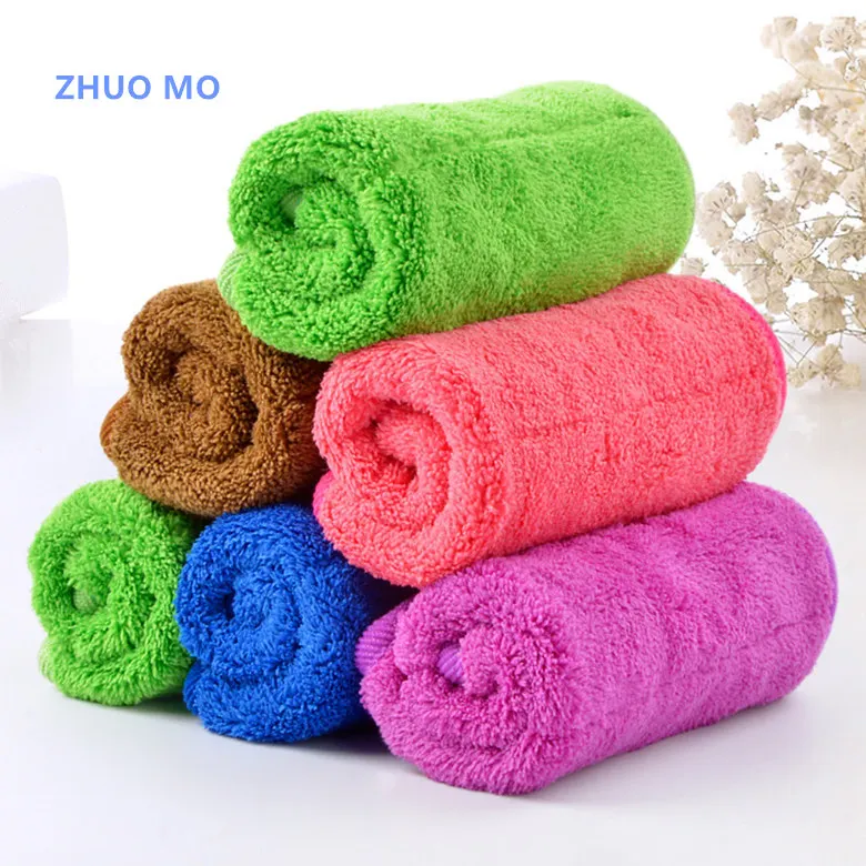 Car Wash Towel 30 40cm Car Cleaning Cloth Microfiber Double Thickened