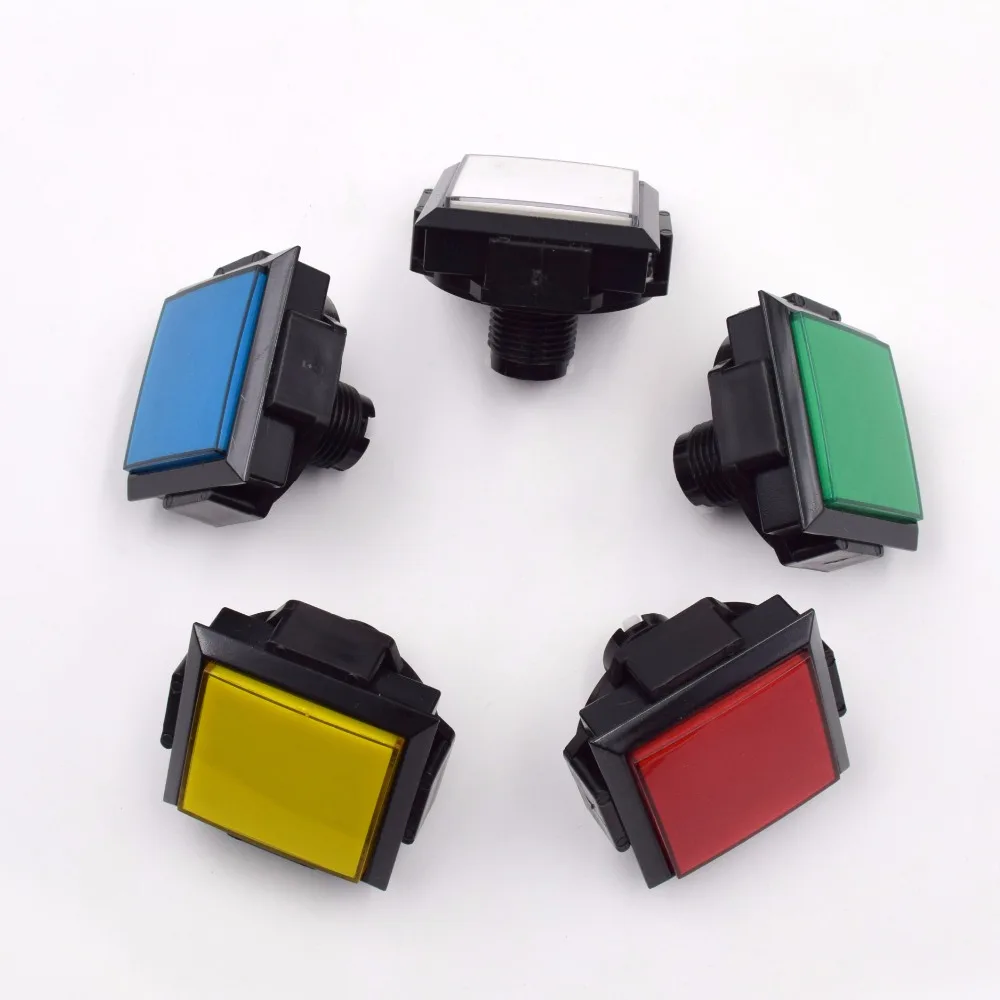 

Square 60*60mm Lighted Buttons Illuminated Push Button with Micro switch for Arcade Music Game Machine