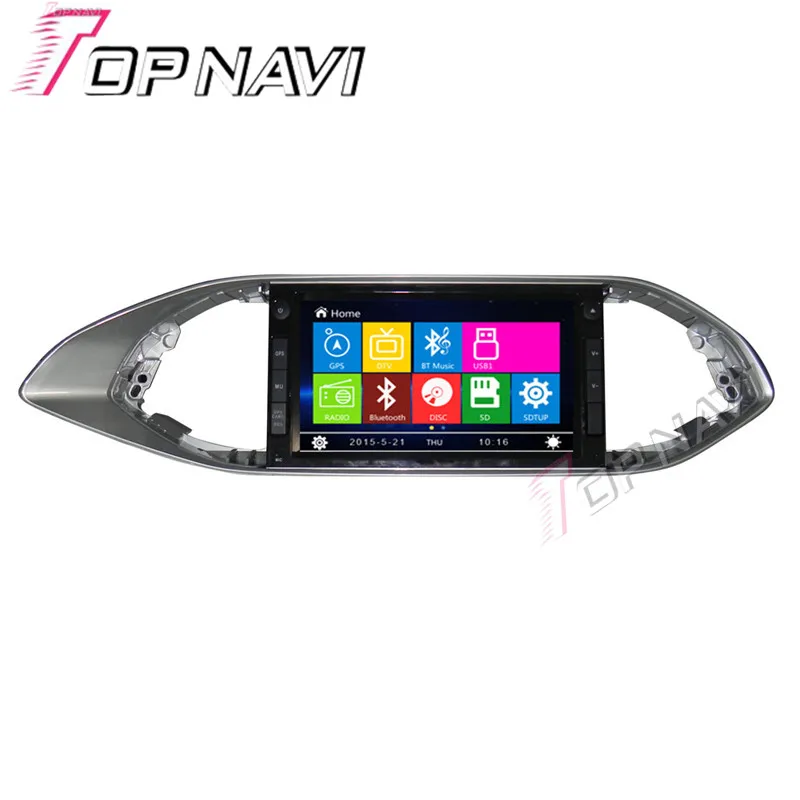 Topnavi " автомобильный DVD gps для peugeot 308 S автомобильный радио мультимедиа аудио стерео в тире, Wince система