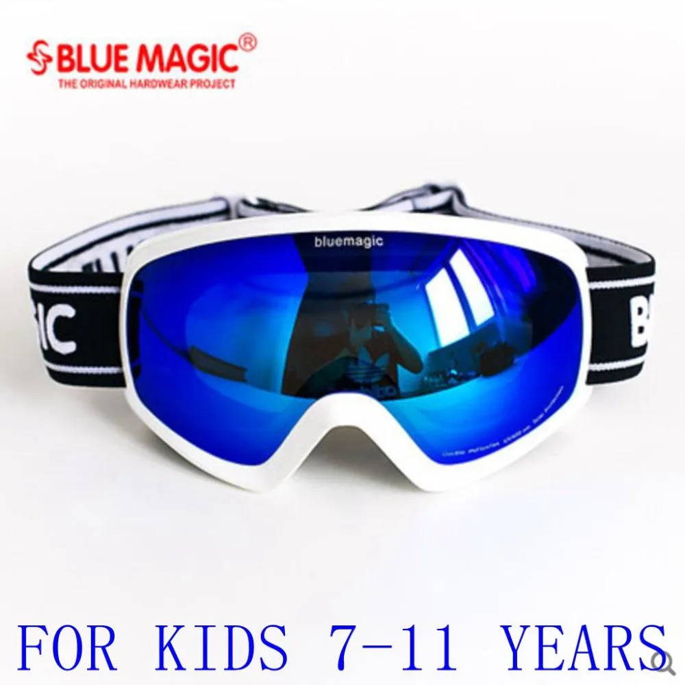 bluemagic ski Goggles for kids Double lens Men Women Eyewear Snow