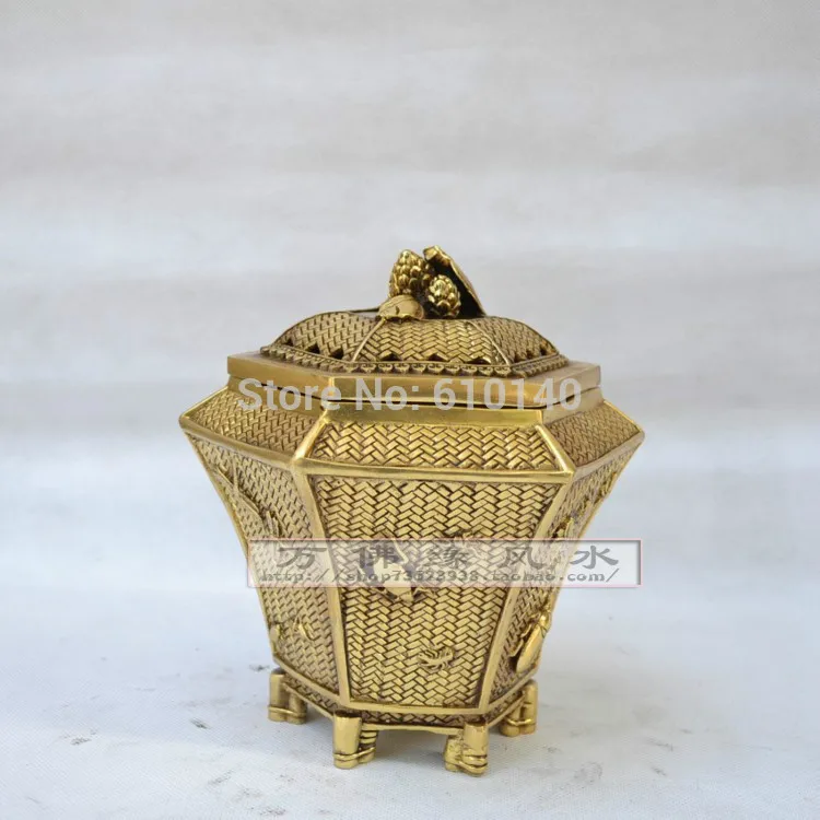 

Copper incense censer Lucky cicada dragonfly jewelry at home feng shui bronze ornaments