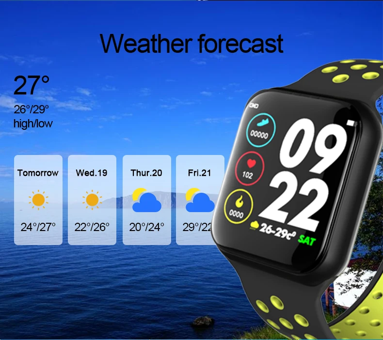 Смарт-браслет Longet F8, монитор сердечного ритма, прогноз погоды, фитнес-трекер, часы, водонепроницаемые, IP67, Bluetooth, умный Браслет