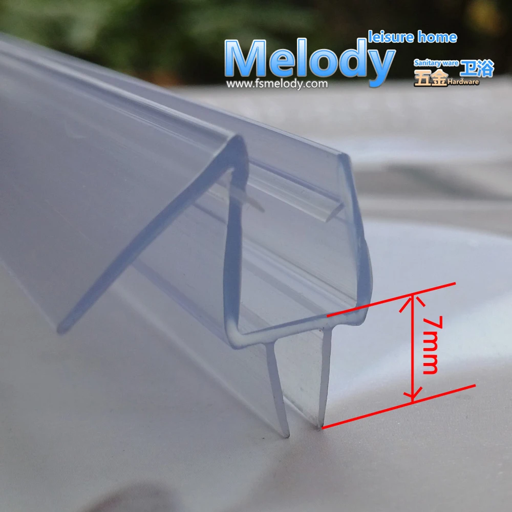 Me-310 Bath Shower Screen Rubber Big Seals waterproof strips glass door Bottom seal length:700mm 2