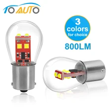 BAU15S PY21W BA15D 1157 BAY15D P21/Светодиодная лампа мощностью 5 Вт с P21W BA15S 1156 R5W Автомобильные светодиодные лампы сигнальные лампы авто белого цвета-красный, желтый, 12V