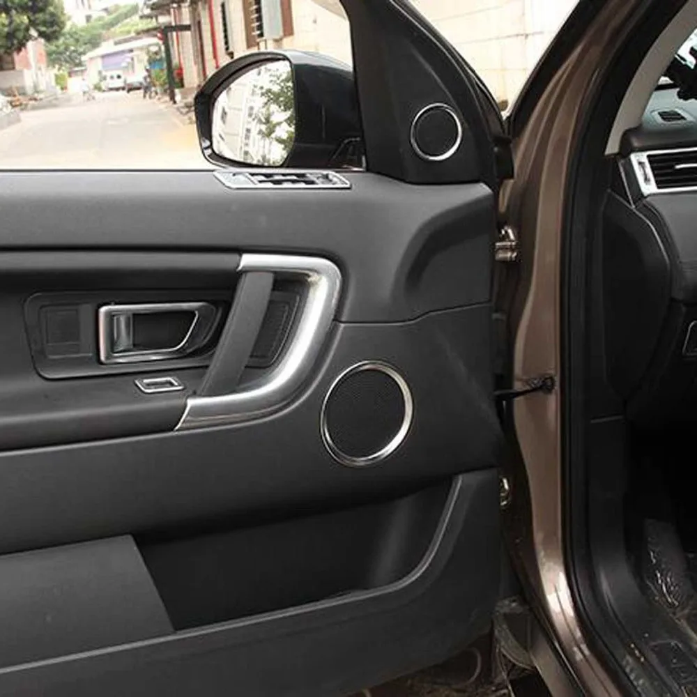 BIN XIN NUO manijas de las puertas interiores apoyabrazos cubierta de la etiqueta engomada para land rover discovery sport S versión interior Accesorios