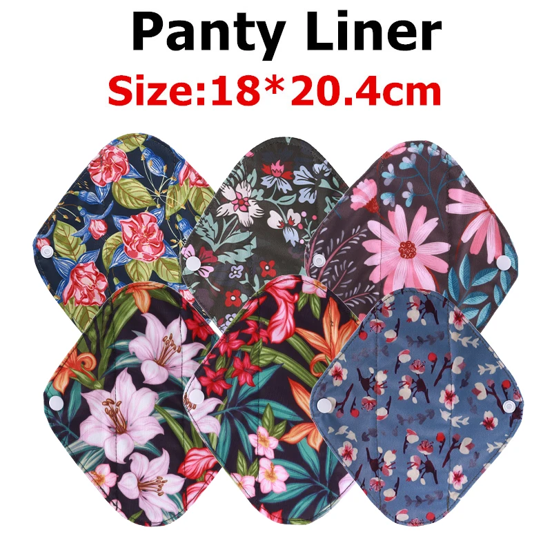 [simfamily] 8Pcs/Set Menstural Pads Reusable Pads Washable Bamboo Charcoal Sanitary Pad Waterproof PUL Including Sanitary Napkin
