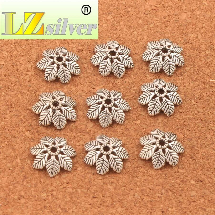 26 шт. детали для ювелирных изделий 15 3x15 мм|bead caps|jewelry findingsantique silver |