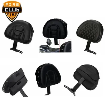 

Adjustable Plug In Driver Rider Seat Backrest Pad Detachable Motorcycle For Harley Fatboy Heritage Softail 2007-2017