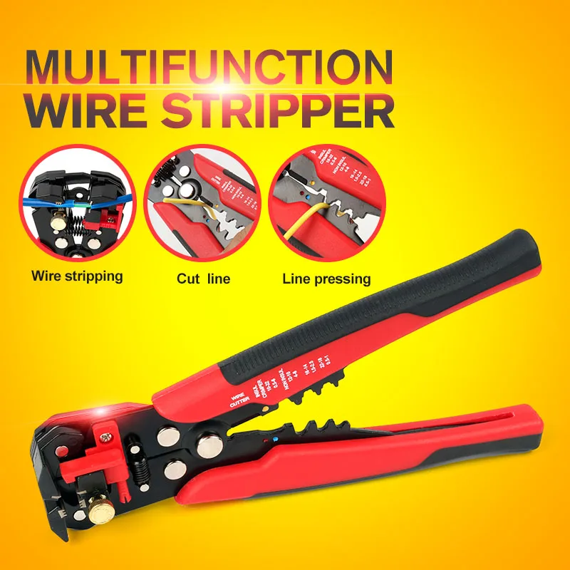 

Herramientas multitool MultifunctionalCable Wire Stripper Automatic Crimping Tool Peeling Pliers Adjustable ferramentas Cutter