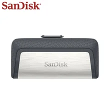 Sandisk 256G флеш-накопитель 32 Гб U диск двойной USB флеш-накопитель 128 Гб карта памяти type-C OTG USB 3,1 64 Гб Высокое качество Usb флешка