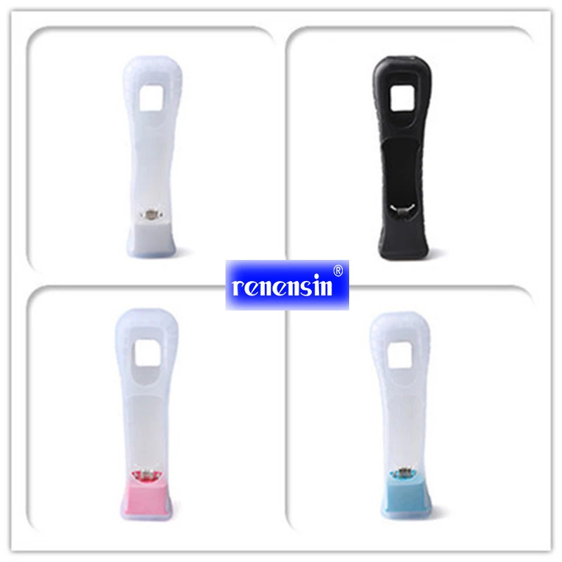 

Renensin Wireless Motion Plus MotionPlus Adapter Sensor For Nintendo For Wii Console Remote For Wii Controller + Silicone Case
