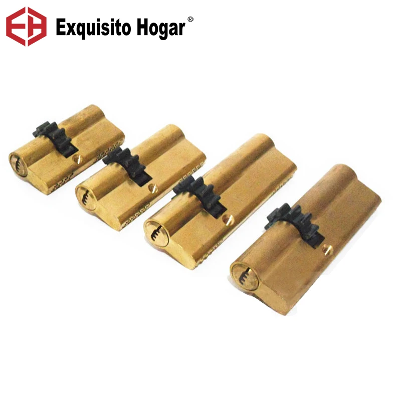 Lock Cylinder 11 Teeth Gear Door Cylinder 63 68 73 80 93 95MM Lock Core Safety Brass Double Spring Super With AB keys afbeelding