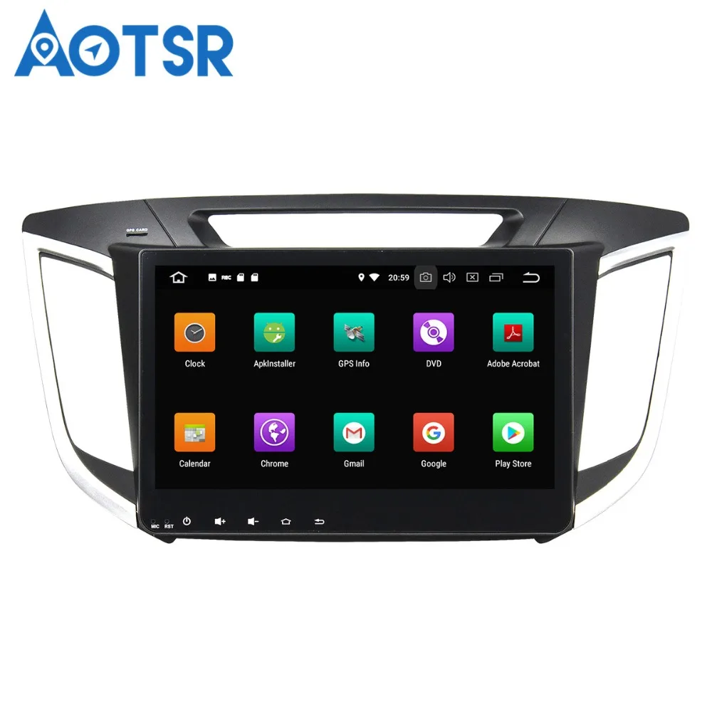 Sale Aotsr Android 8.0 7.1 GPS navigation Car DVD Player For Hyundai IX 25 2014-2015 multimedia radio recorder 2 DIN 4GB+32GB 4