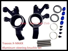 Aluminum steering knuckle set for the Traxxas X-maxx