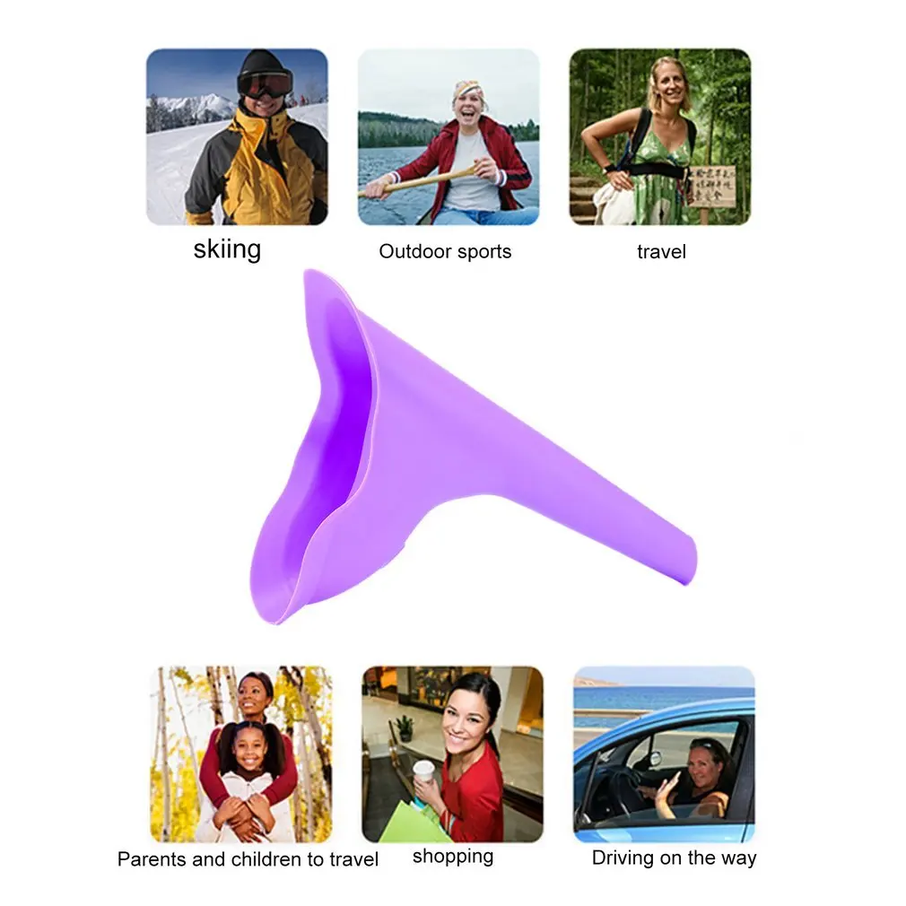 

Portable Female Urinal Outdoor Camping Hiking Travel Urine Reusable Device Woman Tiolet Aid Funnel Tools EDF88