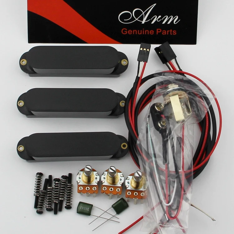 

1set Genuine black three alone alone active pickups electric guitar SMD35ACT Korea Artec OEM