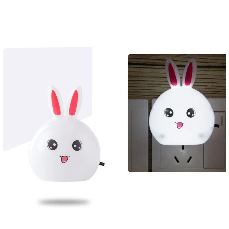 US-Plug-Cartoon-Rabbit-LED-Night-Light-AC110-220V-Switch-Wall-Night-Lamp-baby-feeding-bedroom (2)
