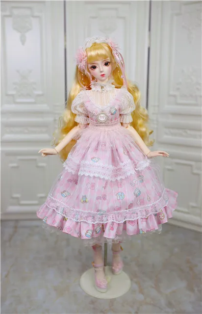 Одежда для 1/3 bjd куклы, наряд для 60 см bjd, без куклы без обуви - Цвет: only clothes