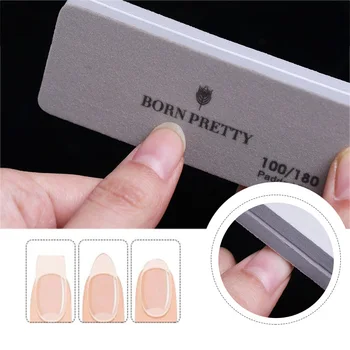

BORN PRETTY 1/5/10Pcs Sanding Sponge Nail File Buffer Gray Grinding Nail Art Padded File Washable Professional Tools